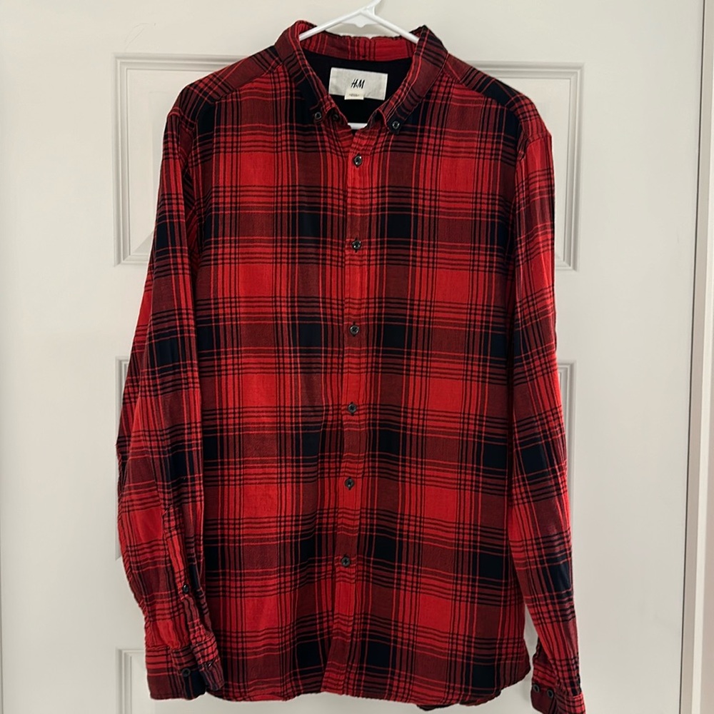 Men’s H&M Plaid Button Up Shirt